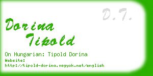 dorina tipold business card